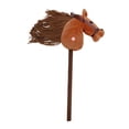 thumbnail image 4 of Lipstore Stick Horse Riding Toy with Pole Pretend Play Horse on A Stick Performance Props Brown, 4 of 8