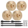 thumbnail image 3 of LHCER RC Parts RC Toy Accessory Durable Brass Counterweight + Widened Axle Set For Axial SCX24 90081 1/24 RC Car Parts, 3 of 8