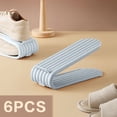 thumbnail image 1 of Vaidha Étagère à Chaussures à 2 Couches Gain de Place 6 Pcs Étagère à Chaussures Étagère à Chaussures, 1 of 2