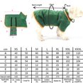 thumbnail image 3 of Dog Drying Coat  Super Absorbent Dog Bathrobe Towel for Cold Weather  Beach  Pool  Microfibre Fast Drying Pet Dog Bath Robe for Dogs(S  Green), 3 of 8