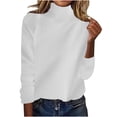 thumbnail image 1 of Chbgutlmr Womens Sweaters Raglan Long Sleeve High Neck Loose Casual Pullover Fall Winter Turtleneck Tops Sweater, 1 of 6