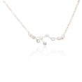 thumbnail image 1 of Ins Constellations Theme Friendship Necklace Rhinestone Comfortable Delicate with Display Card Pendant for Lover Festival Gifts Leo Silver, 1 of 6