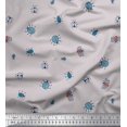 thumbnail image 1 of Soimoi Rayon Fabric Moth & Light Bug Insects Print Fabric by Yard 42 Inch Wide, 1 of 4