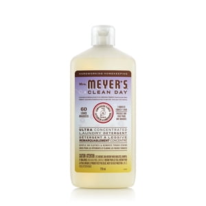Mrs. Meyer's Clean Day Ultra Détergent concentré de blanchisserie 60 Charges, parfum de fleur de compassion