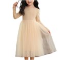 thumbnail image 1 of Rbaofujie Robes Tutu pour Filles Manches Longues Automne Hiver Robe en Tulle à Sequins 4-16 Ans, 1 of 6