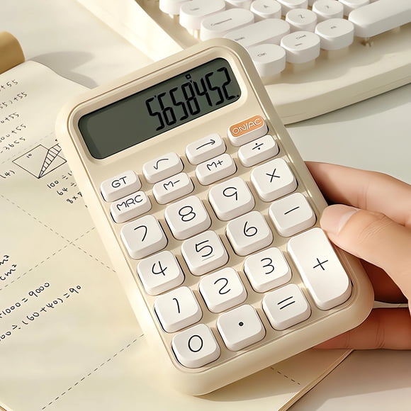 Leutsin Calculatrices de Bureau de Bureau, Petites Calculatrices pour l'École, Calculatrice Mignonne à Chiffres avec Grand Écran Lcd Grand Bouton pour Bureau Maison et, Vente de Fournitures de Rentrée