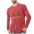 thumbnail image 1 of Pyjamas de Noël pour Hommes Pyjamas de Sport et D\'entraînement Physique pour Hommes T-Shirt Imprimé de Noël à Manches Longues et Col Rond pour Hommes, 1 of 4