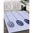 thumbnail image 3 of Ahgly Company Tapis d'Intérieur Ronds Transitionnels Lavables à la Machine, Bleu Lavande, 7 Pieds Rond, 3 of 7