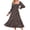 Black, variant on RKSTN Long Sleeve Maxi Dress for Women Square Neck Casual Button Down Boho Floral Print Fall Long Dresses