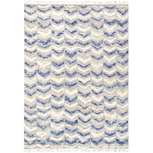 Pasargad Home PM-196 5x8 Casablanca Moroccan Hand-Knotted Wool Rectangle Area Rug - 5 x 7 ft. 10 in.