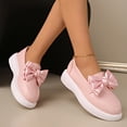 thumbnail image 4 of Pink Ladies Flat Shoes With Bow Detail Round Toe Thick Sole Slip On Design For Casual Outdoor Wear In Spring And Summer Seasons Size 36, 4 of 9