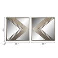 thumbnail image 4 of Miroir Mural - Miroirs Décoratifs Muraux en Métal - Ensemble de 2, 4 of 4