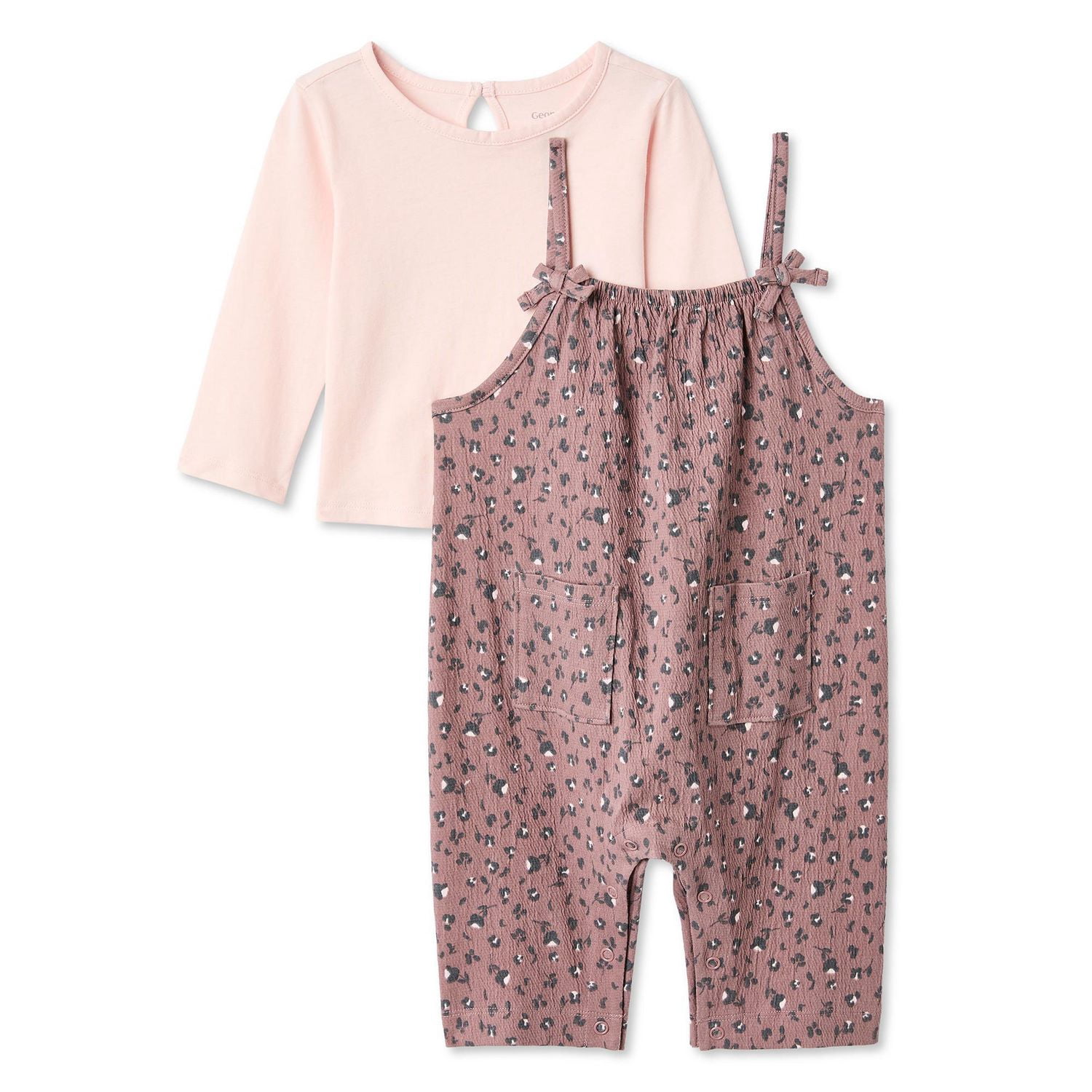 George Baby Girls' Two Piece Romper Set