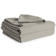 thumbnail image 1 of 100% Cotton Sheet Set, 450 Thread Count, King Size, Grey, 1 of 4