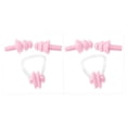 thumbnail image 1 of stanreset Waterproof Nose Clip Swimming Anti-noise Earplug for Protection Ear Protector Pink 2Set, 1 of 6