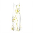 thumbnail image 4 of Ovzne Robes pour Femmes Robe Femmes Été Décontractée Plissée Imprimée Camis Sans Manches à Col en V Robe de Vacances Robe Imprimée Liquidation, 4 of 5