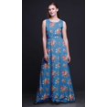 thumbnail image 3 of Bimba Robe de Soirée Sans Manches à Imprimé Floral pour Femme à Col Rond - X-Grand, 3 of 5