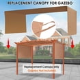 thumbnail image 2 of Costway 6.7'x17' Universal Replacement Canopy Cover Pergola Structure Sun Awning, 2 of 8