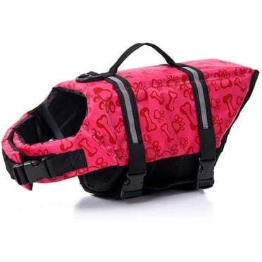 Dog Life Vest for Swimming Dog Life Jackets for Small Medium Large Dogs Dog Life Preserver for Swimming Life Jackets for Dogs (Red, Small)