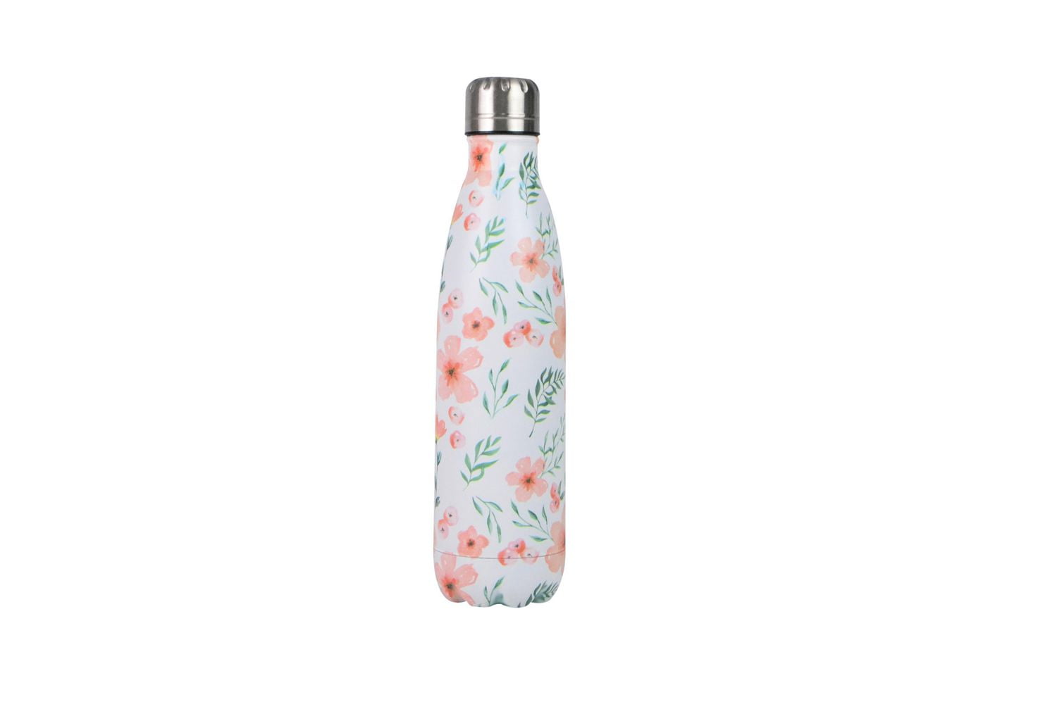 Home Trends Bouteille d'eau à double paroi de 0,5L floral