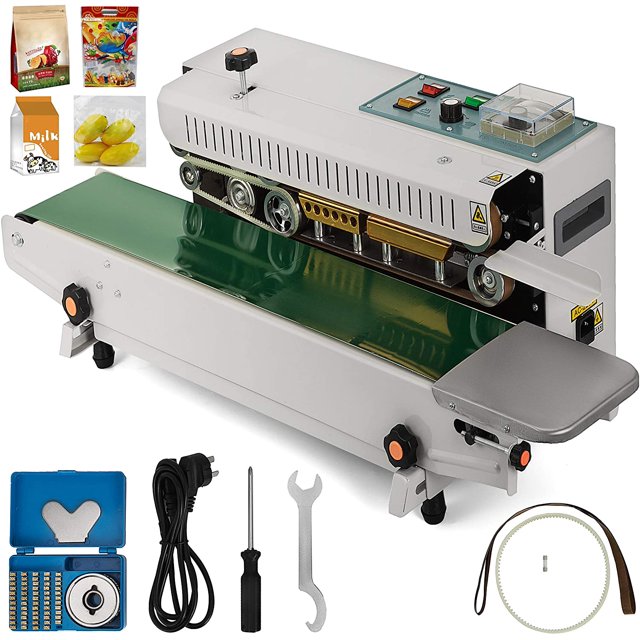 Auto Horizontal Continuous Bag Sealing Machine FR-900 Plastic Bag Band Sealing Machine Sealer Electric Bag Sealer ,Long Lasting