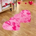 thumbnail image 1 of Fiudx Valentine'S Day Heart Shaped Rug | Soft & Non-Slip Fluffy Bath Mat | Machine Washable Bedroom or Living Room Carpet | 19.6X39.3 Inch | Includes 1 Rug, 1 of 6