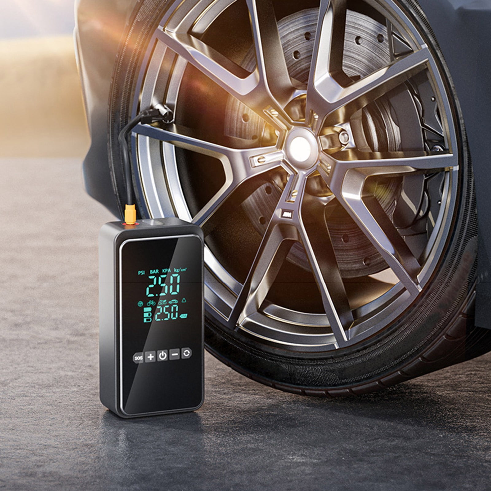 Birdeem Portable Tire Inflator Air Pump for Inflatables -Air Compressor, Car,Bike,Motorcycle Tire and Ball Pump,Tire Inflator Portable Air Compressor-Portable Inflator for Pool Floats, Air Mattress