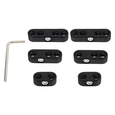 FRCOLOR Supports de Fil d'Allumage Kit de Séparateurs de Fil de Bougie pour Voiture en ABS Noir Solide et Durable 7mm 8mm,1.89"X0.71"X0.35 Pouces