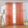 thumbnail image 2 of WIFKLSIIPG 1PCS Rideau de Noël Flocon de Neige Tulle Habillage de Fenêtre Voile Drapé Cantonnière, 2 of 7