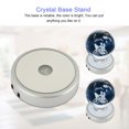 thumbnail image 4 of base d'Affichage LED pour l'Art en Verre de Cristal, base Lumineuse LED Lumineux Coloré Crochet Plat[ Rond 4-Lampe USB ], 4 of 8
