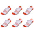thumbnail image 2 of 6 Pairs Ankle Running Socks Breathable Elastic Cotton Low Cut Cushioned Tab Socks for Sports, 2 of 8