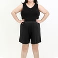 thumbnail image 2 of AherBiu Shorts Grande Taille pour Femmes, Pyjama Taille Haute, Shorts à Jambes Larges, Bas de Pyjama Confortables et Doux, Shorts, 2 of 7
