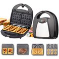 thumbnail image 1 of Riwcyla Multifunctional Electric Breakfast Maker Stainless Steel Sandwich Waffle Panini Steak Baking Machine, 1 of 6