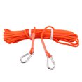 thumbnail image 1 of 12KN 9.5mm 10M Outdoor Rock Climbing Work Rappelling + 2 Carabiner - Various Colors - Orange, 20m, 1 of 8