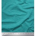 thumbnail image 1 of Soimoi Green polyester Crepe Fabric Stripe Hand Drawn Print Sewing Fabric Yard 52 Inch Wide, 1 of 1