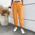 thumbnail image 2 of WEAIXIMIUNG Womens Dress Pants Straight Leg with Pockets Women's Solid Color Zipper Slacks with Angled Pockets, 2 of 6