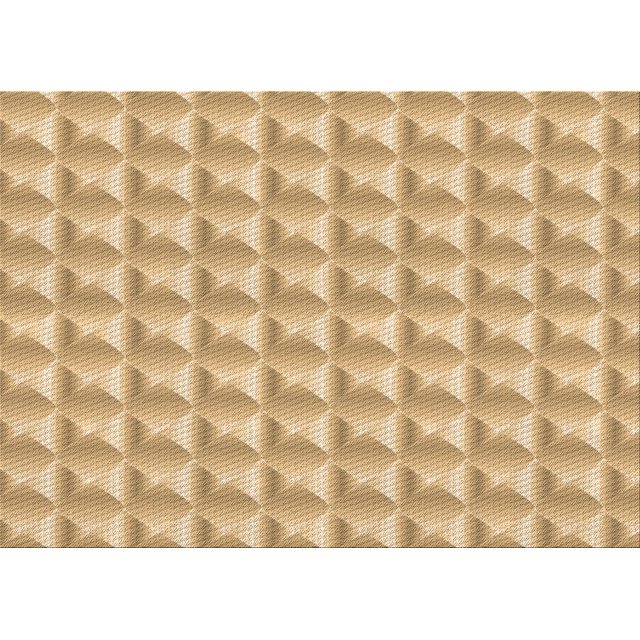 Ahgly Company Tapis d'Intérieur Lavables en Machine, Rectangle Transitionnel Brun Cannelle, 8' x 10'