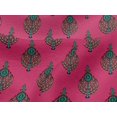 thumbnail image 4 of oneOone Viscose Jersey Fabric Leaves & Floral Block Print Sewing Fabric BTY 60 Inch Wide, 4 of 4