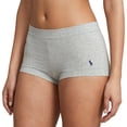 thumbnail image 1 of Polo Ralph Lauren Shorts pour Femmes à Taille Mi-Haute pour Filles - 4P2038 (Gris Chiné, L), 1 of 4