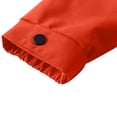 thumbnail image 3 of WRKEKC Men's Heavy-Duty Waterproof Workwear Raincoat Hooded Jacket with Multiple Utility Pockets for All-Weather Outdoor Construction and High-Visibility Work Commute Red XL, 3 of 7