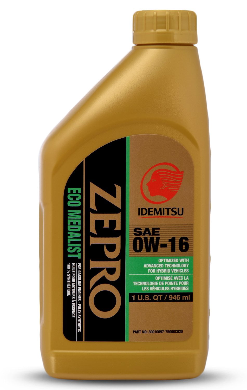 ZEPRO Eco Medalist 0W-16 Engine Oil - 1QT, Dark Brown