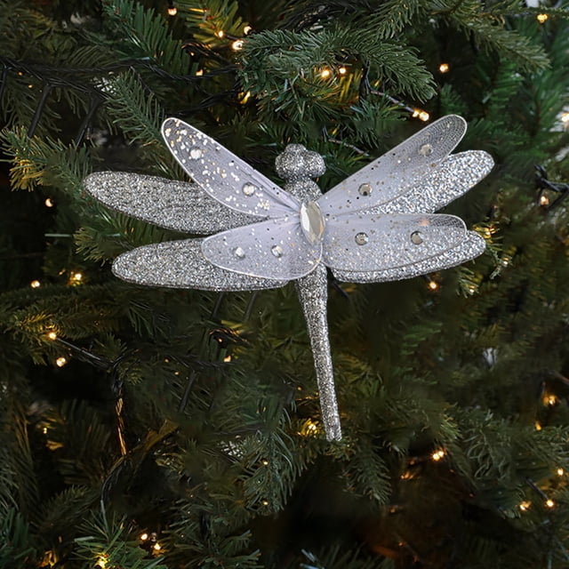 Birdeem Christmas Decorations for the Home, Colorful Simulation Mesh Glitter Powder Pearl Christmas Clip Decoration Pendant, Christmas Glitter for Crafts