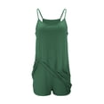 thumbnail image 4 of Robe de Tennis pour Femmes avec Shorts Intégrés, Robe de Golf d'Été Athlétique à Bretelles Spaghetti, Mini Combinaison-Robe avec Poches, 4 of 5