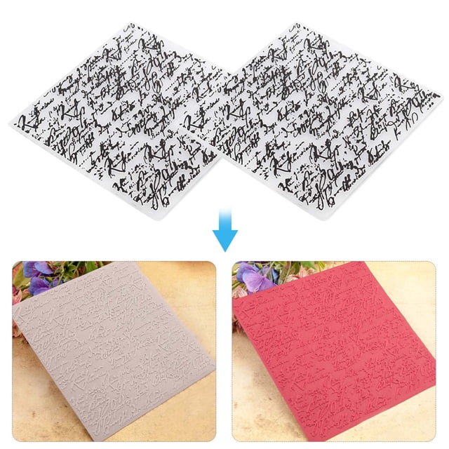 2pcs Embossing Folders Concave Convex Scrapbooking Template for Handcraft Photo Album Decoration Card DIY EM198