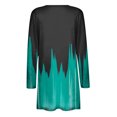 thumbnail image 4 of Pompotops Chemisier Décontracté à Manches Longues Imprimé pour Femmes avec Poche Cardigan Liquidation, 4 of 5