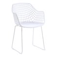 thumbnail image 1 of Moe's Home Collection Honolulu Chair, Contemporary, Outdoor, White, (Set of 2), 1 of 6