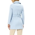 thumbnail image 3 of INSPIRE CHIC Manteau Trench Long pour Femme, Mignon, à Col Rabattu, à Simple Boutonnage, avec Ceinture, 3 of 7