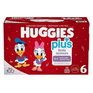 Huggies Little Movers Plus Couches, tailles 6 | 116 Couches