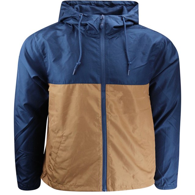 ShirtBANC Manteau Coupe-Vent pour Hommes à Capuche Léger Résistant à l'Eau Imperméable