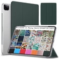 thumbnail image 1 of DuraSafe Cases for iPad PRO 12.9 Inch 2020 4th Generation [ Pro 12.9 4 ] MY3K2LL/A MY3J2LL/A MY2H2LL/A MY2J2LL/A Slim Lightweight Protective PC Dual Angle Stand Cover - Dark Green, 1 of 4